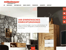 Tablet Screenshot of moebelmeyer.com